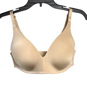 Soma Vanishing 360 Full Coverage Nude T-Shirt Bra Size 34C Wireless Adjustable